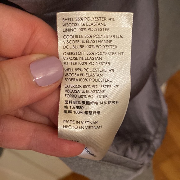 Free People Hannah oversized pea coat grey size large nwot - Picture 10 of 15